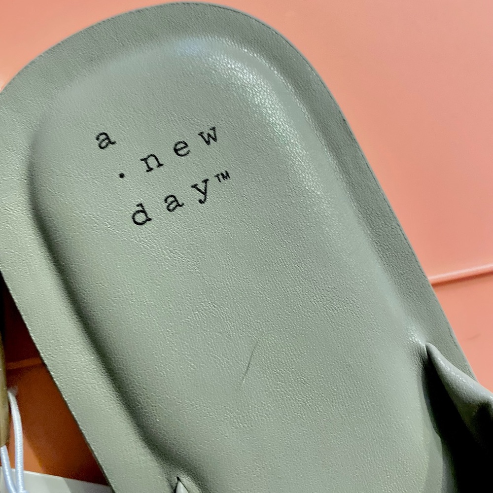 NWT A New Day Sandals | Color: Olive Green Size: 8 - Picture 4 of 9